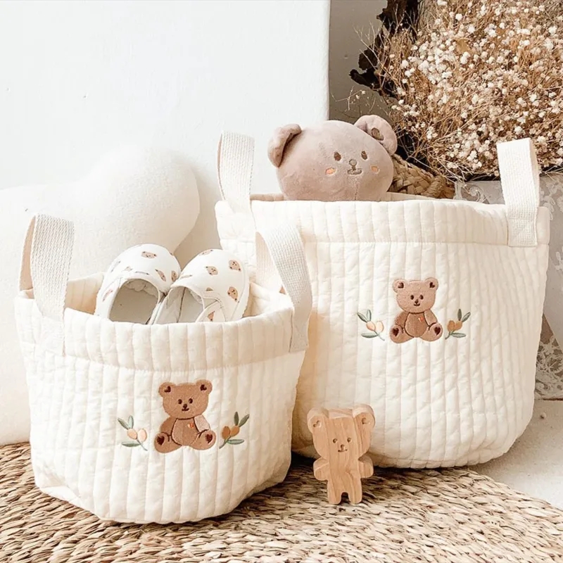 Backpack Diaper Bag - INS Baby Bags Cute Bear Embroidery