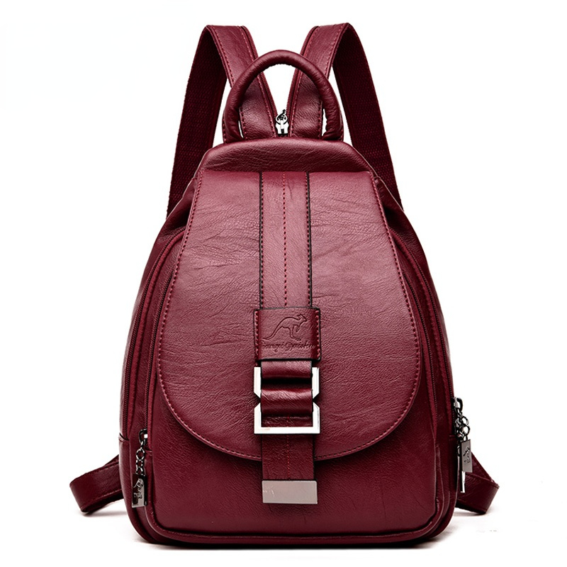 Leather Backpack Vintage - Designer Backpacks Women Leather Backpacks Female