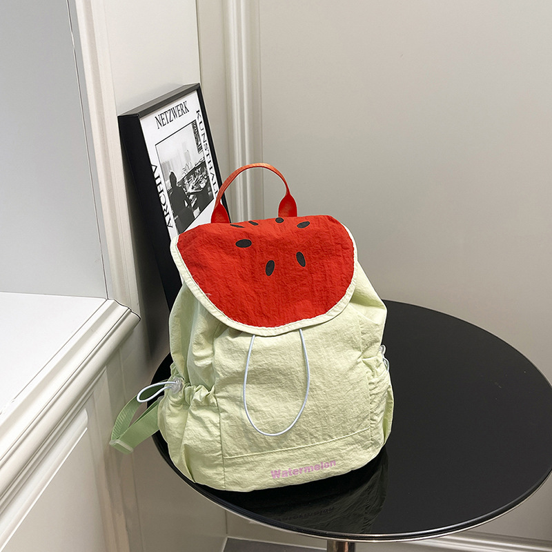 Canvas Backpack Casual - New Womens Summer Cute Cartoon Fruit