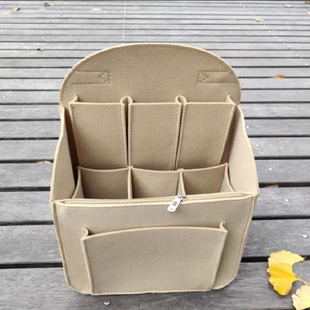 Backpack Insert Organizer - Makeup Organizer Felt Insert Bag for