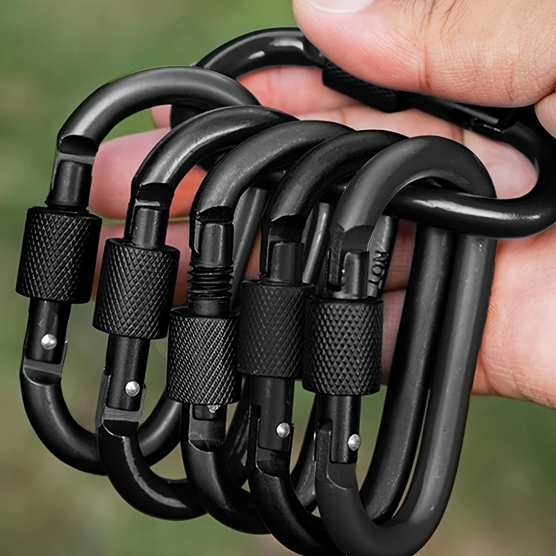Backpack Insert Organizer - 4Pcs Aluminum Alloy D-Ring Carabiner Hammock
