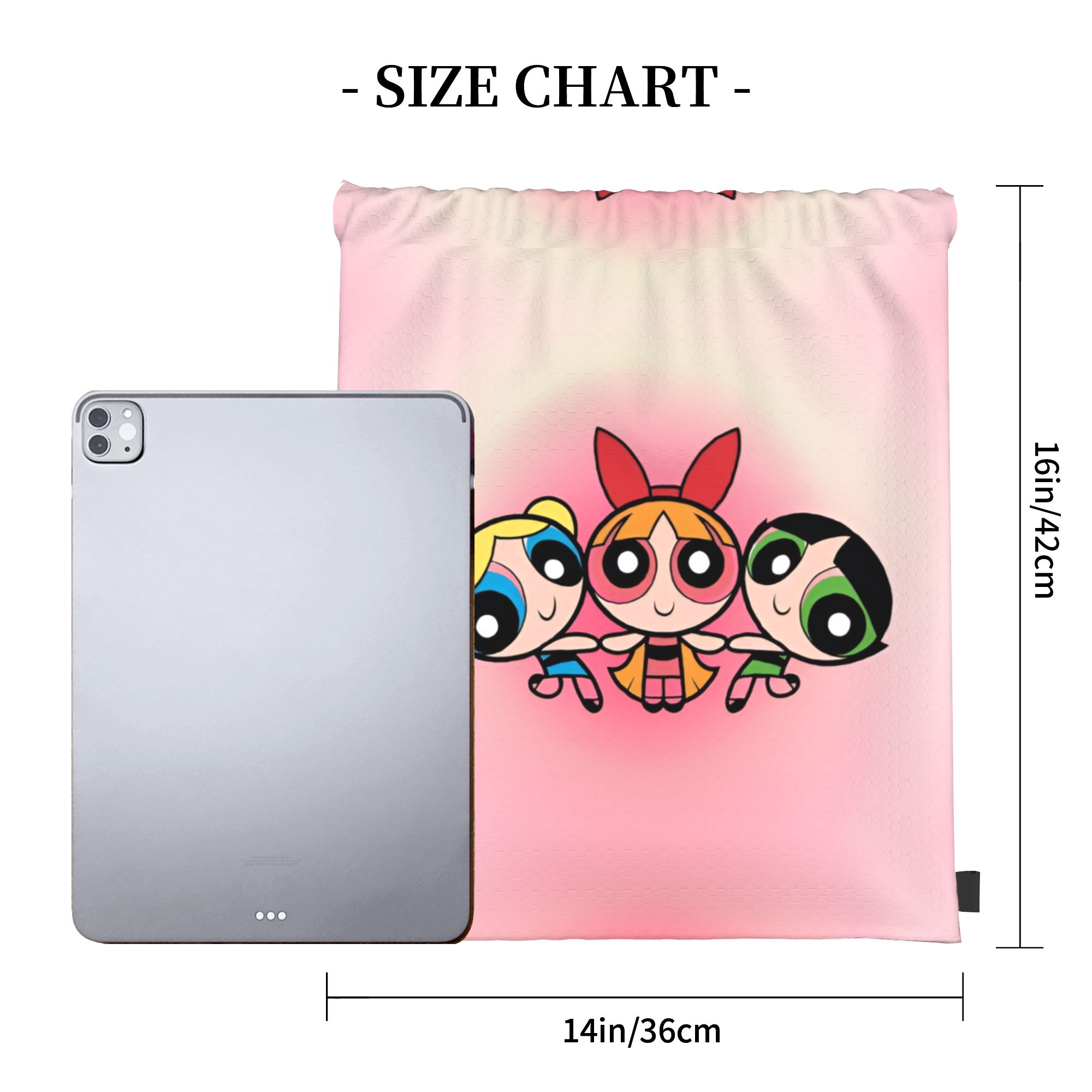 Custom Poweres Anime Puffes Dr - Drawstring Gym Bag 评论和价格