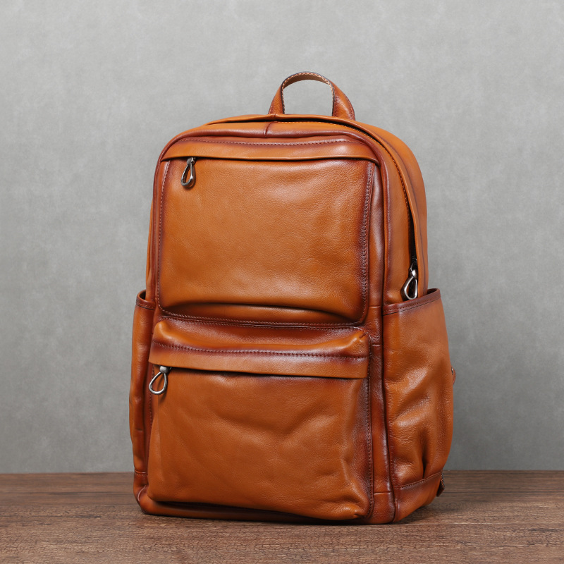 YETTIES Men's Vintage Vegetabl - Leather Backpack Vintage 评论和价格