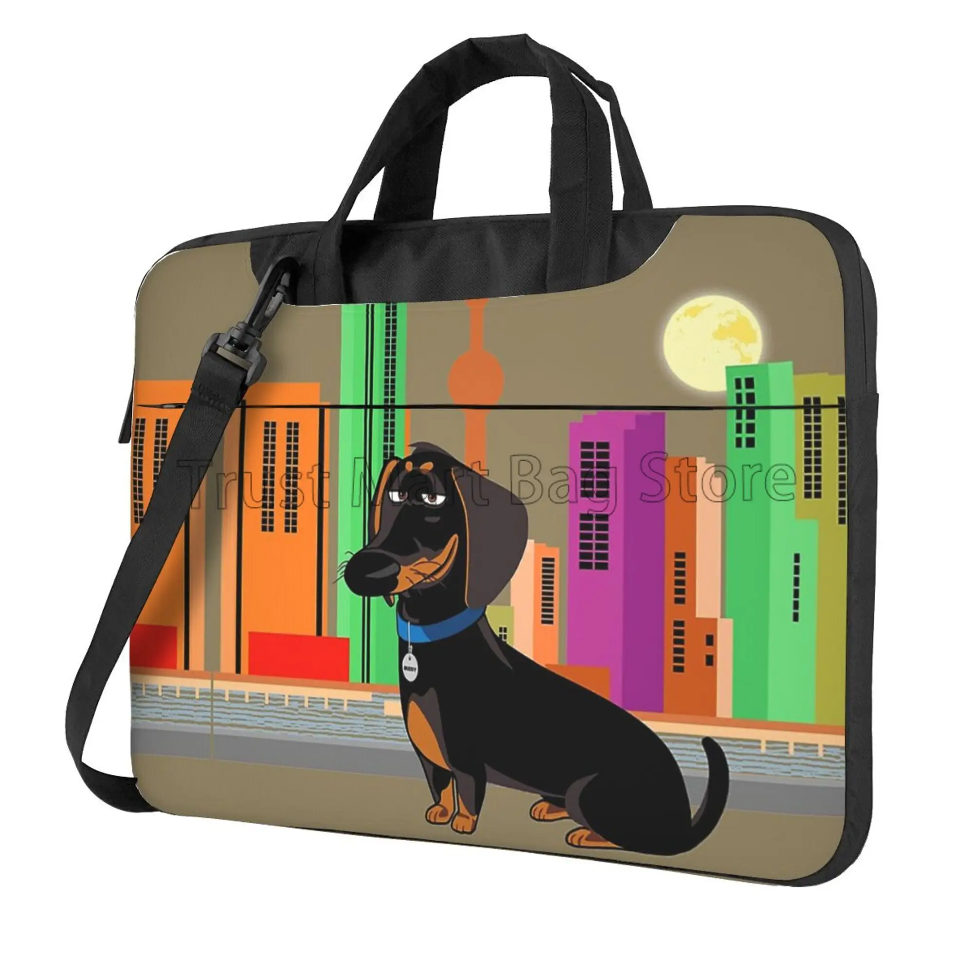 Cute Dachshund Print Laptop Ca - Laptop Backpack 15.6 评论和价格
