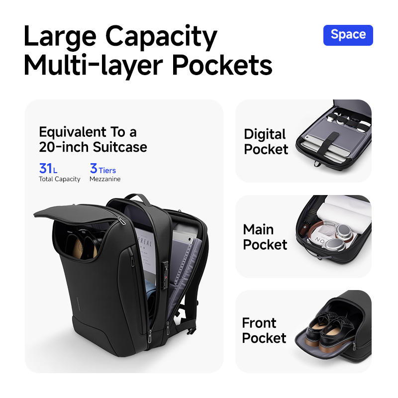 MARK RYDEN 31L Smart Men's Bac - Travel Backpack Anti Theft 评论和价格