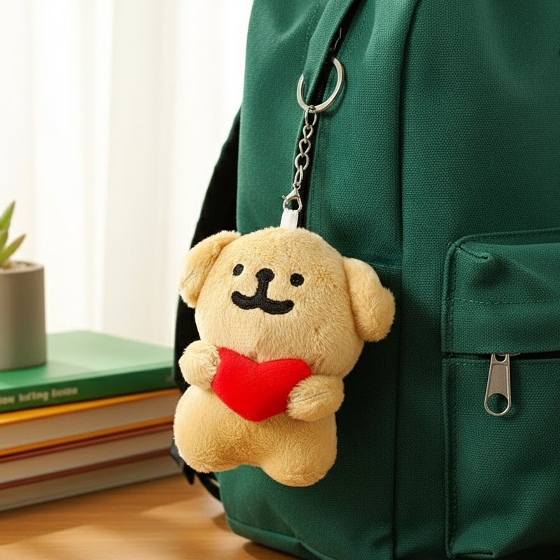 1-10PCS Heart Shaped Dog Plush - Mini Backpack Purse 评论和价格