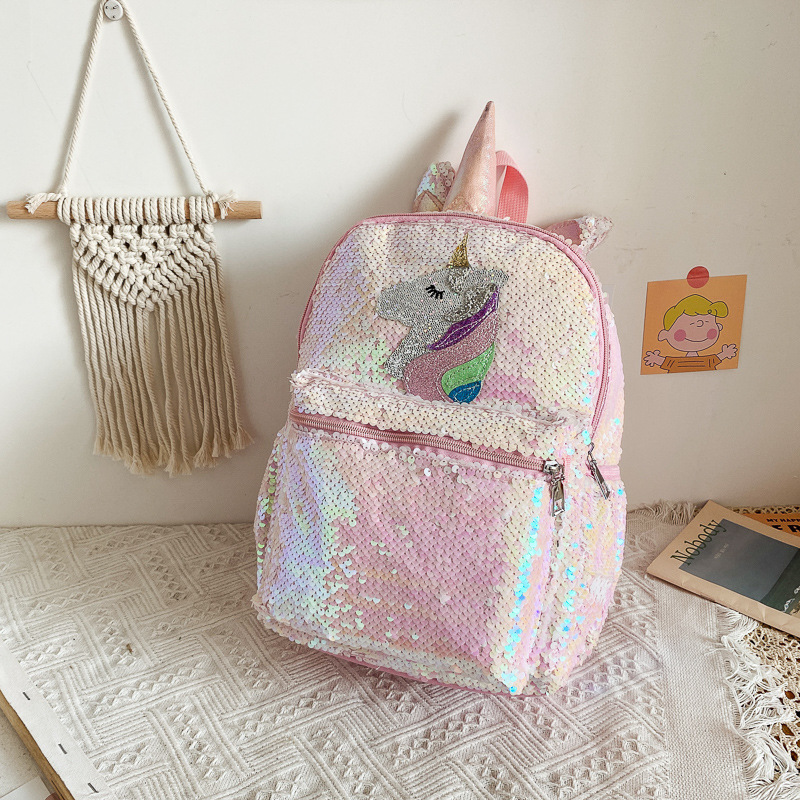 Sequin Unicorn Backpack Pink S - Fashion Backpack Women 评论和价格