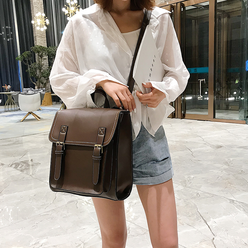 Vintage Backpack Female Pu Lea - Leather Backpack Vintage 评论和价格