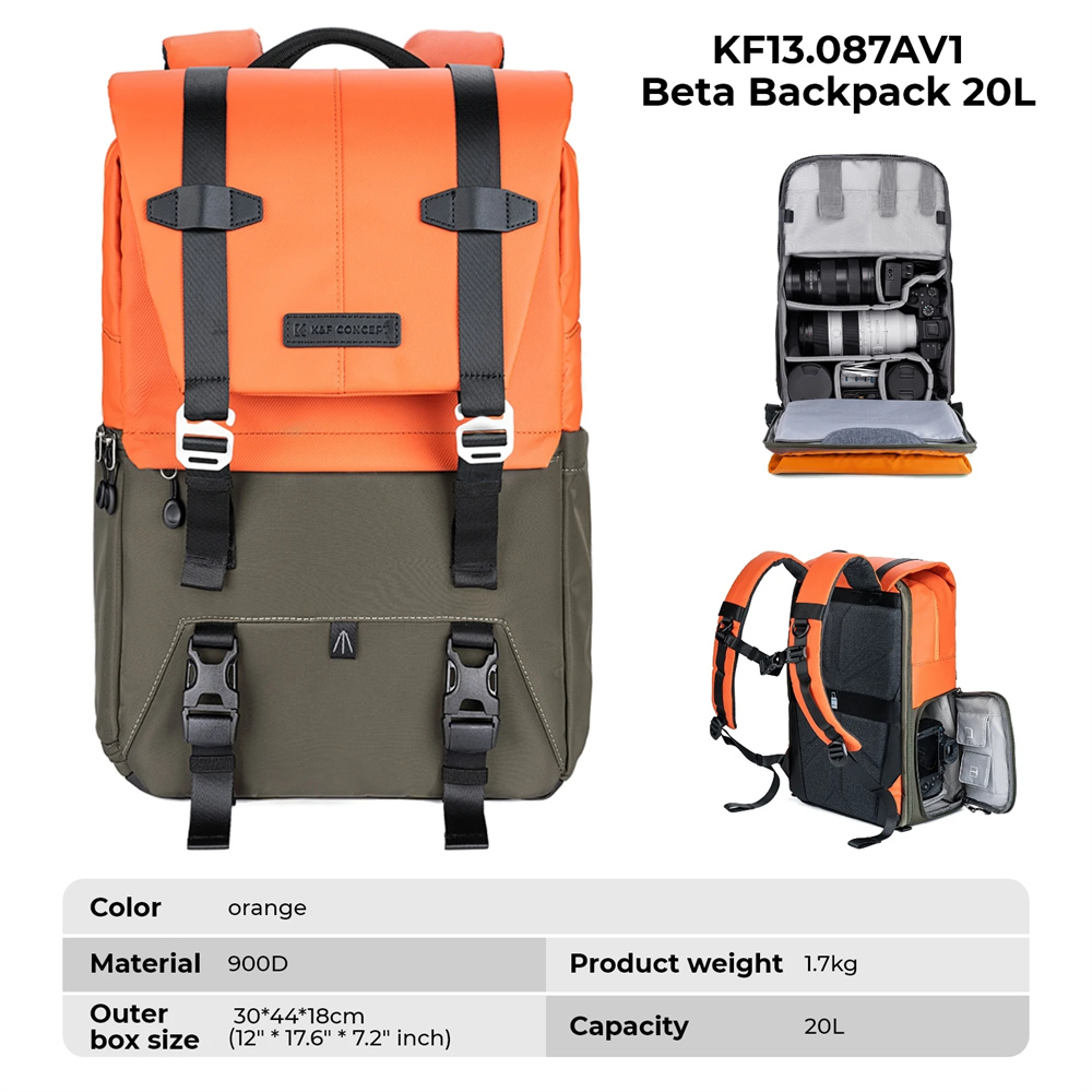 K&F CONCEPT Camera Backpack Tr - Laptop Backpack 15.6 评论和价格