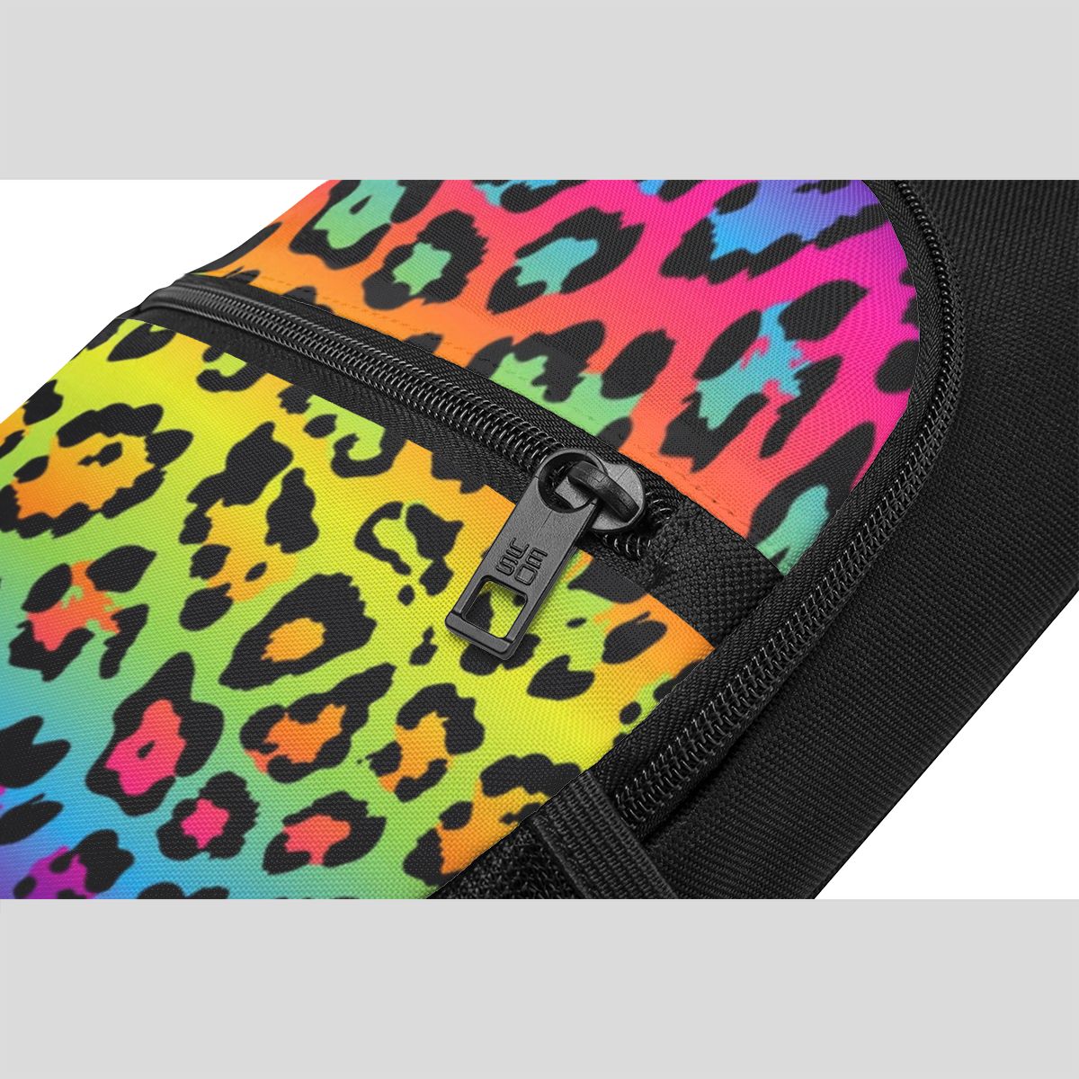 Rainbow Leopard Print Chest Ba - Sling Backpack Shoulder 评论和价格