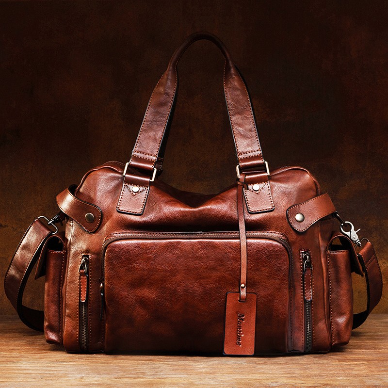 Vintage vegetable tanned leath - Leather Backpack Vintage 评论和价格