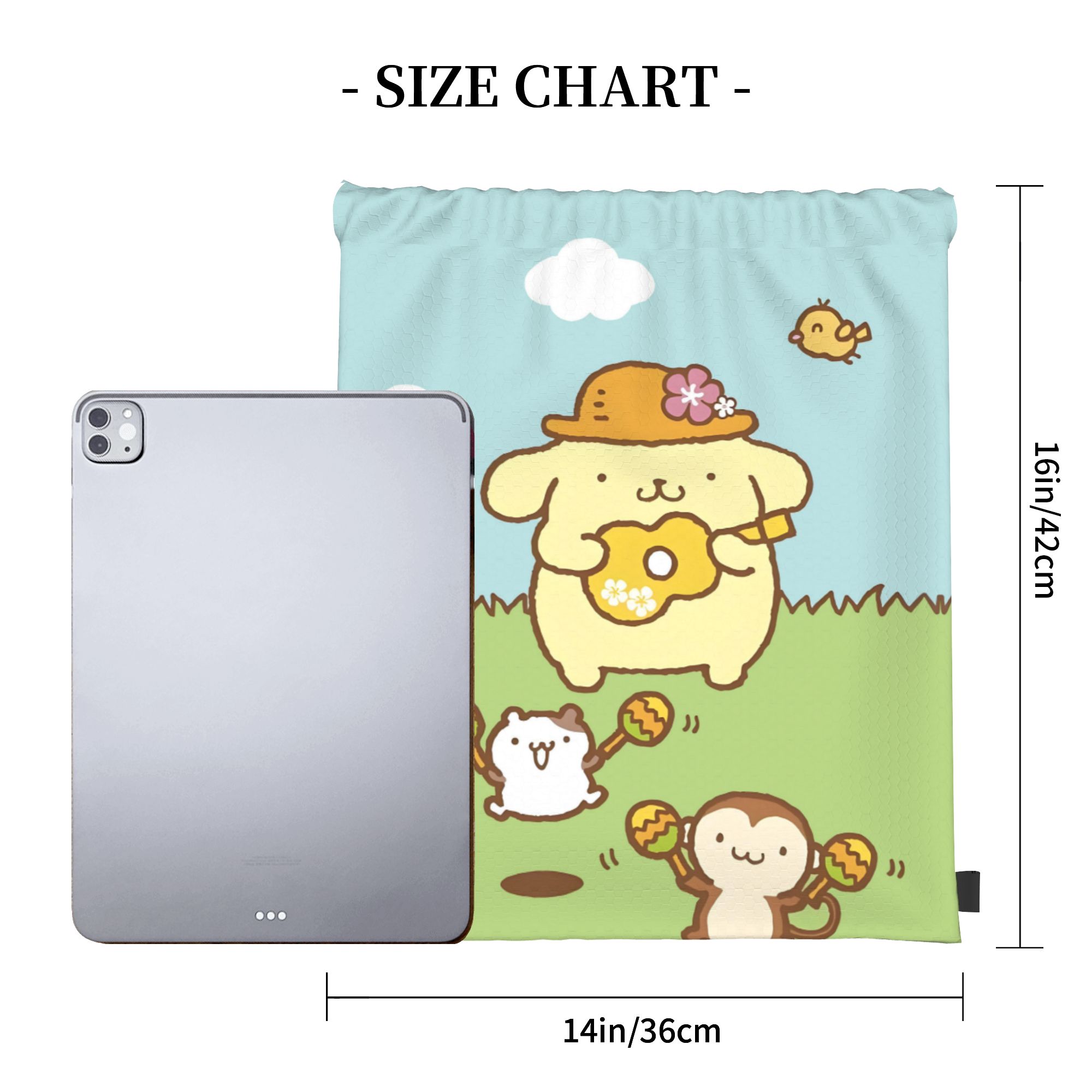 Custom P-Pompompurines Drawstr - Drawstring Gym Bag 评论和价格