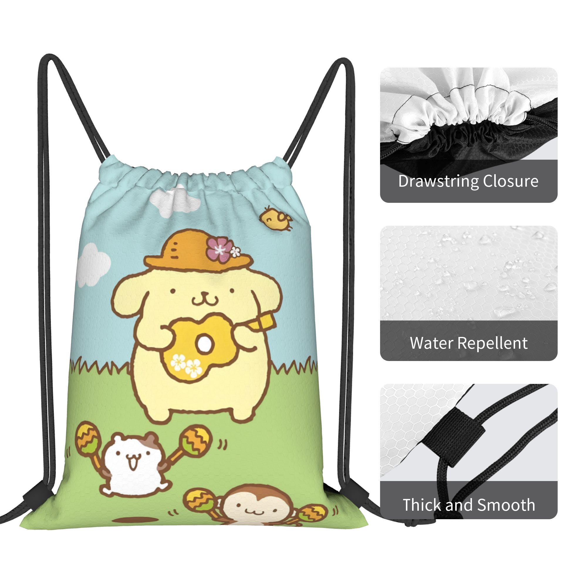 Custom P-Pompompurines Drawstr - Drawstring Gym Bag 评论和价格