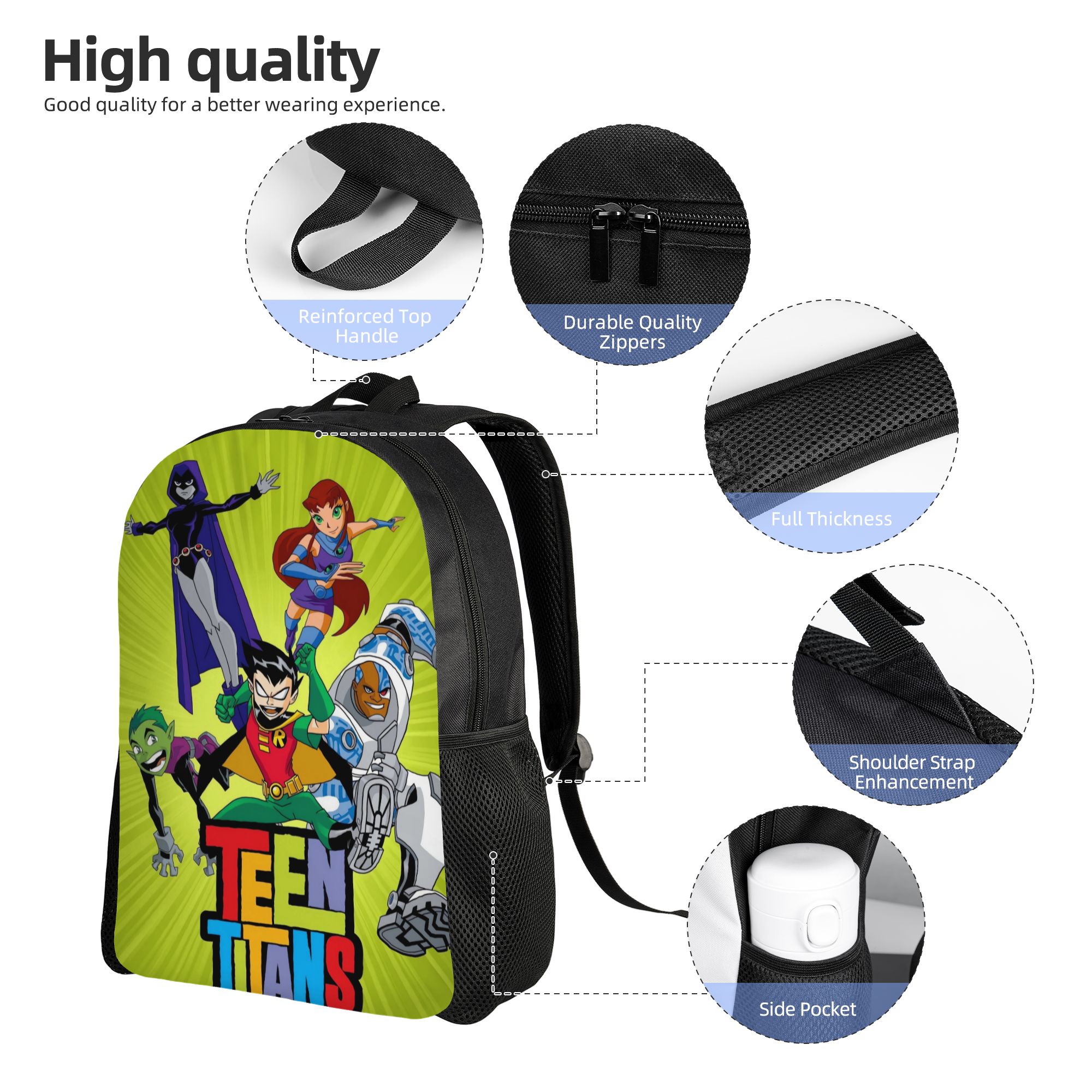 Teen Titans Go Raven's Emoticl - School Backpack Teen 评论和价格