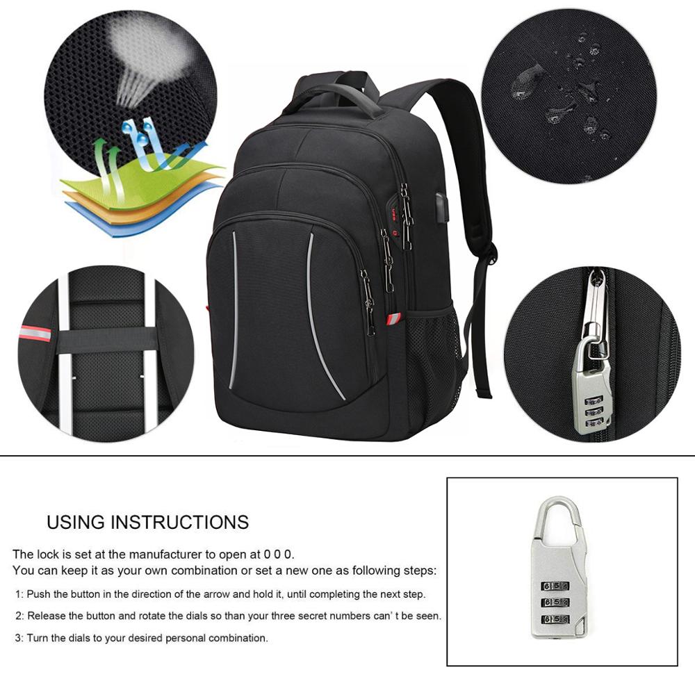Men Multifuction Travel Laptop - Travel Backpack Anti Theft 评论和价格