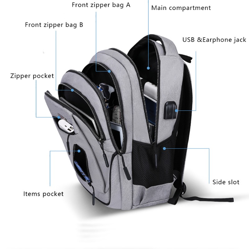 Large Capacity Backpack Men La - Laptop Backpack 15.6 评论和价格
