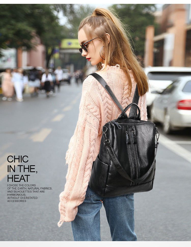 Women Soft Leather Backpack Sc - Mini Backpack Purse 评论和价格