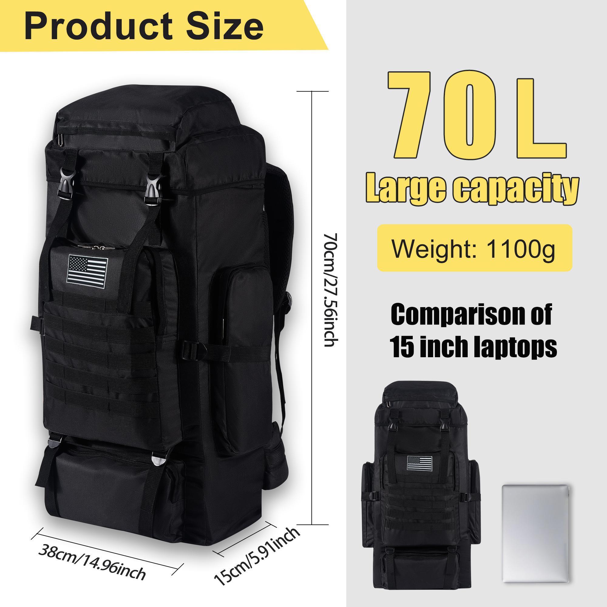 70L Professional Hiking Backpa - Hiking Backpack Waterproof 评论和价格