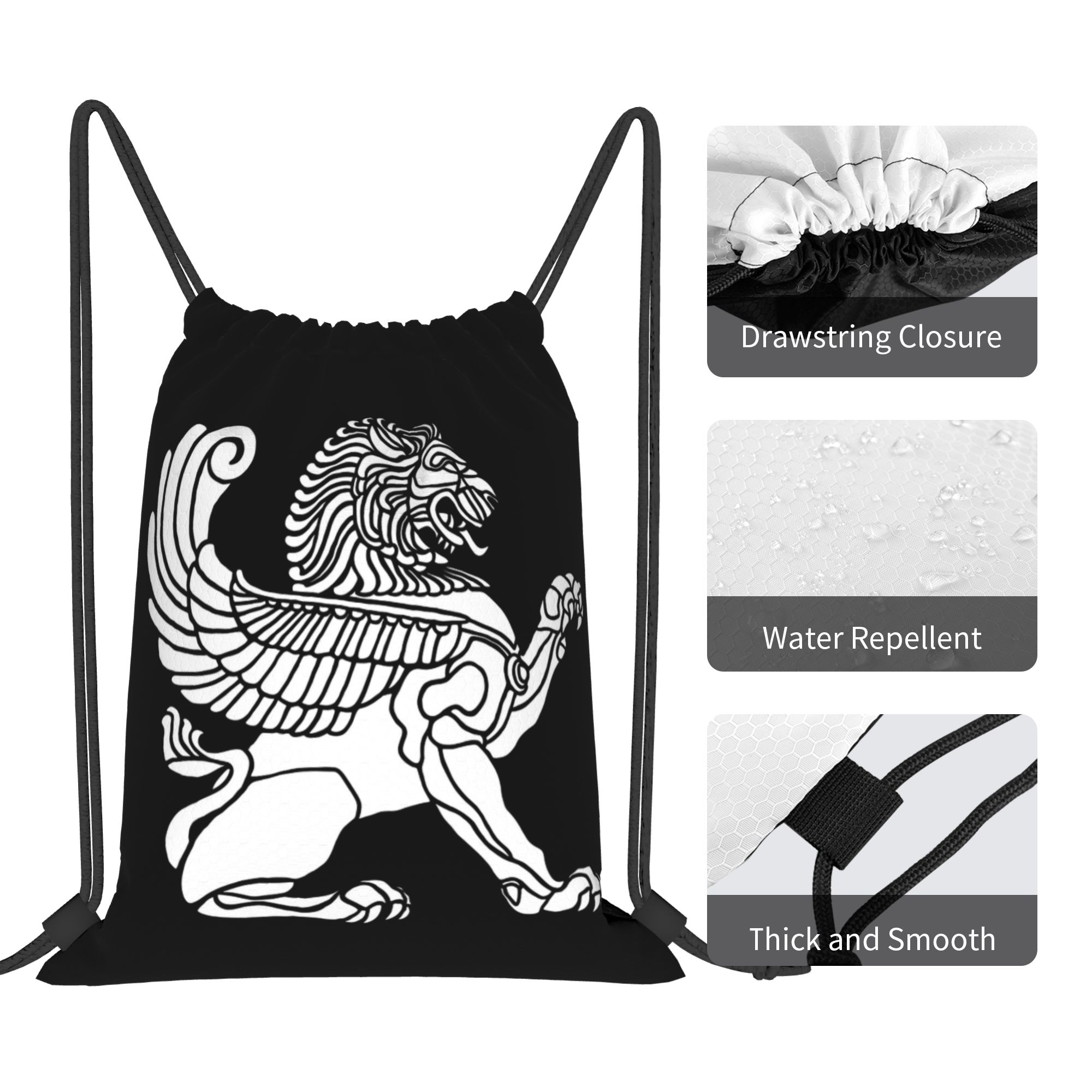Persian Lion Iranian Iran Pers - Drawstring Gym Bag 评论和价格