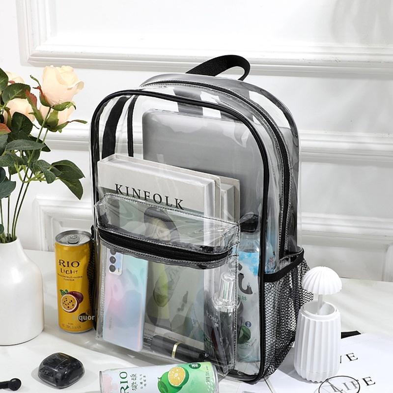 Hot Sale Transparent PVC Outdo - Canvas Backpack Casual 评论和价格