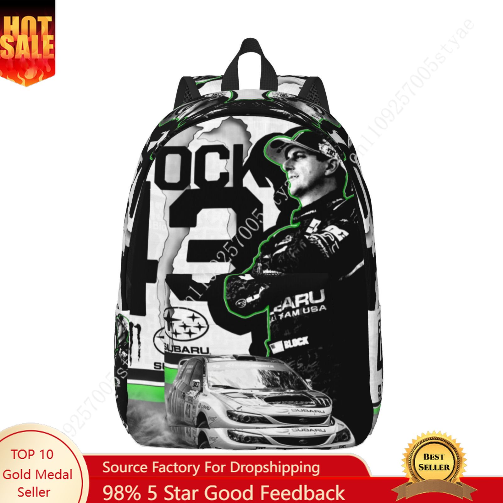 Ken Block 43 Custom Canvas Lig - Canvas Backpack Casual 评论和价格
