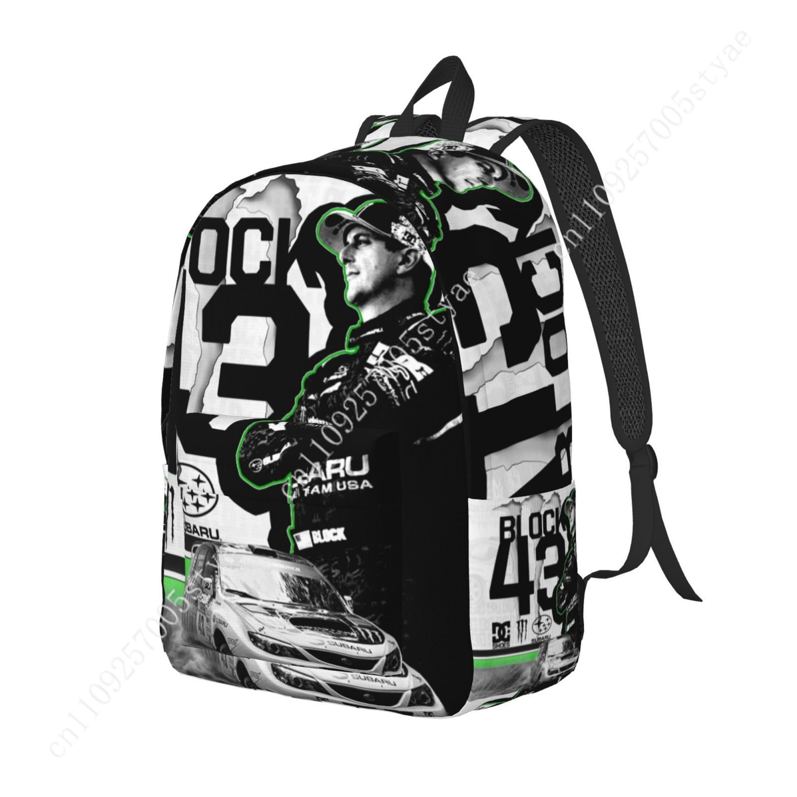 Ken Block 43 Custom Canvas Lig - Canvas Backpack Casual 评论和价格