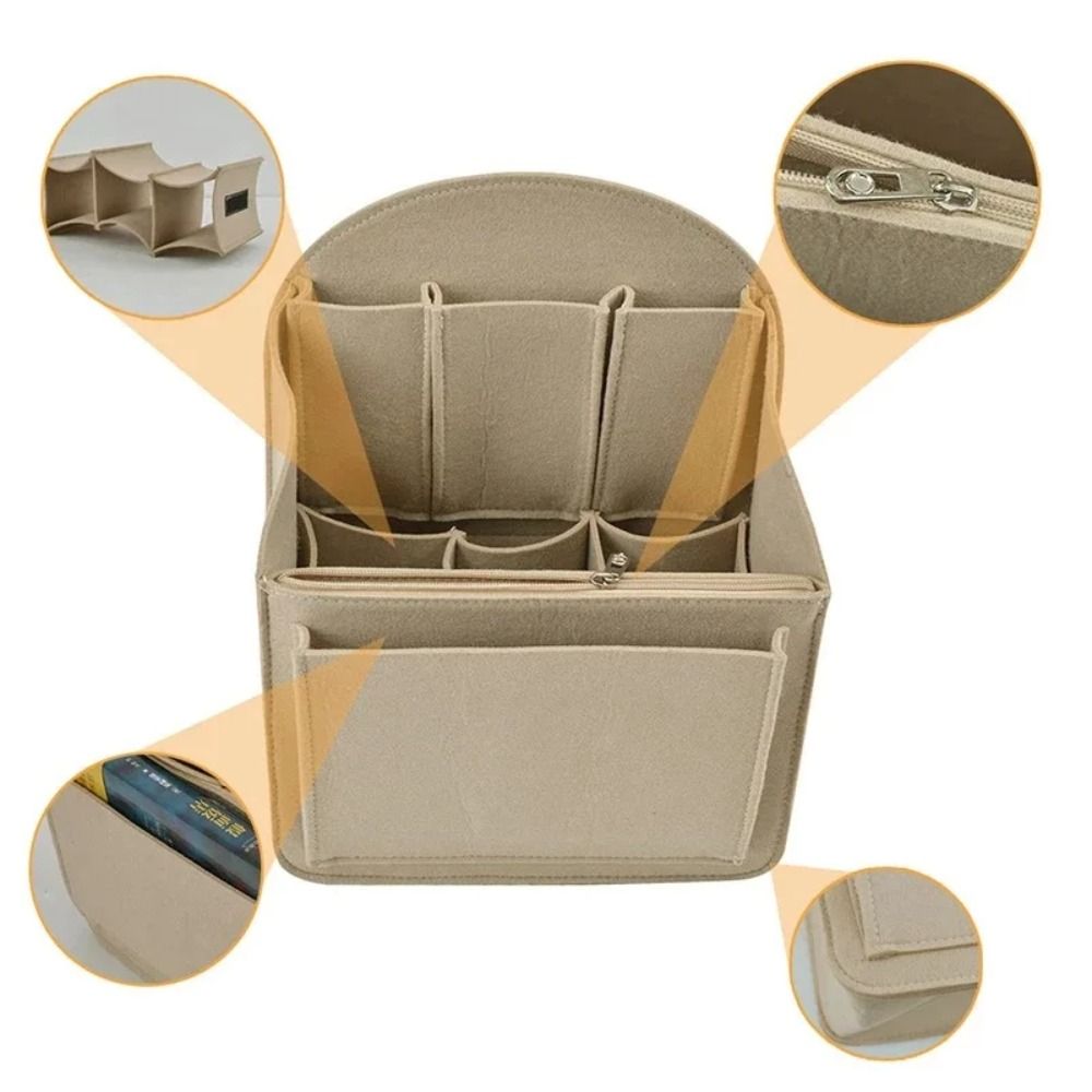 Makeup Organizer Felt Insert B - Backpack Insert Organizer 评论和价格