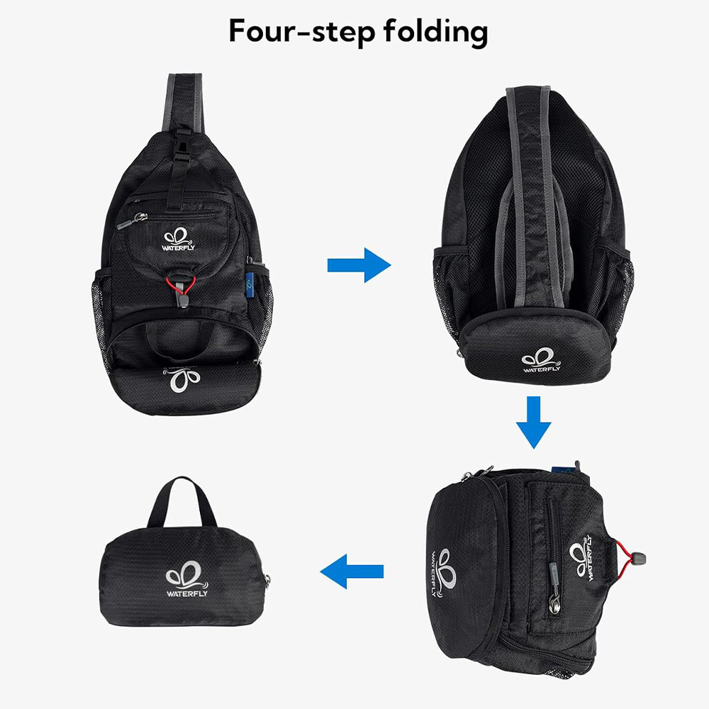 WATERFLY Chest Bag Shoulder Sm - Sling Backpack Shoulder 评论和价格