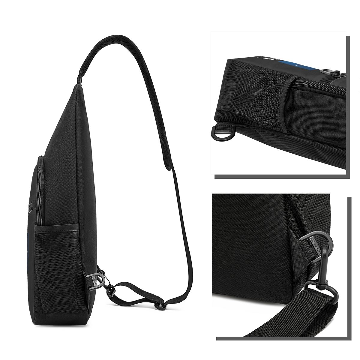 Bavaria Yachts Blue Silver Log - Sling Backpack Shoulder 评论和价格