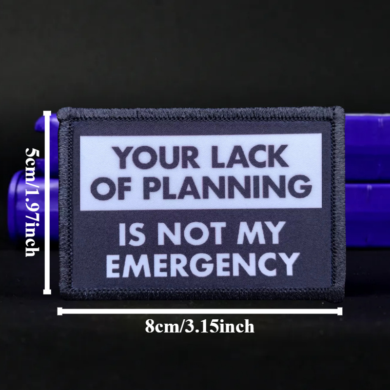 Not My Emergency Funny Patch G - Rucksack Military Style 评论和价格
