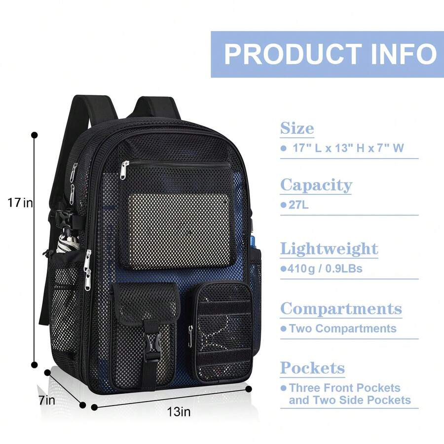 Mesh Backpack 36L Large Heavy  - Canvas Backpack Casual 评论和价格