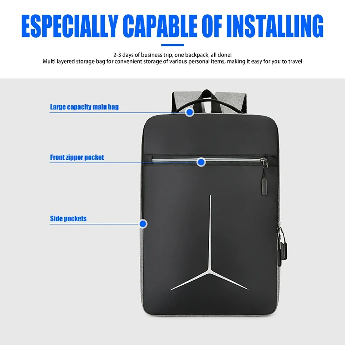 Fashion Anti Theft USB Waterpr - Travel Backpack Anti Theft 评论和价格